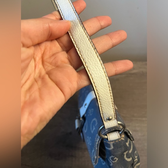 Guess Y2K Vintage Denim Monogram Small Bag - Picture 9 of 12